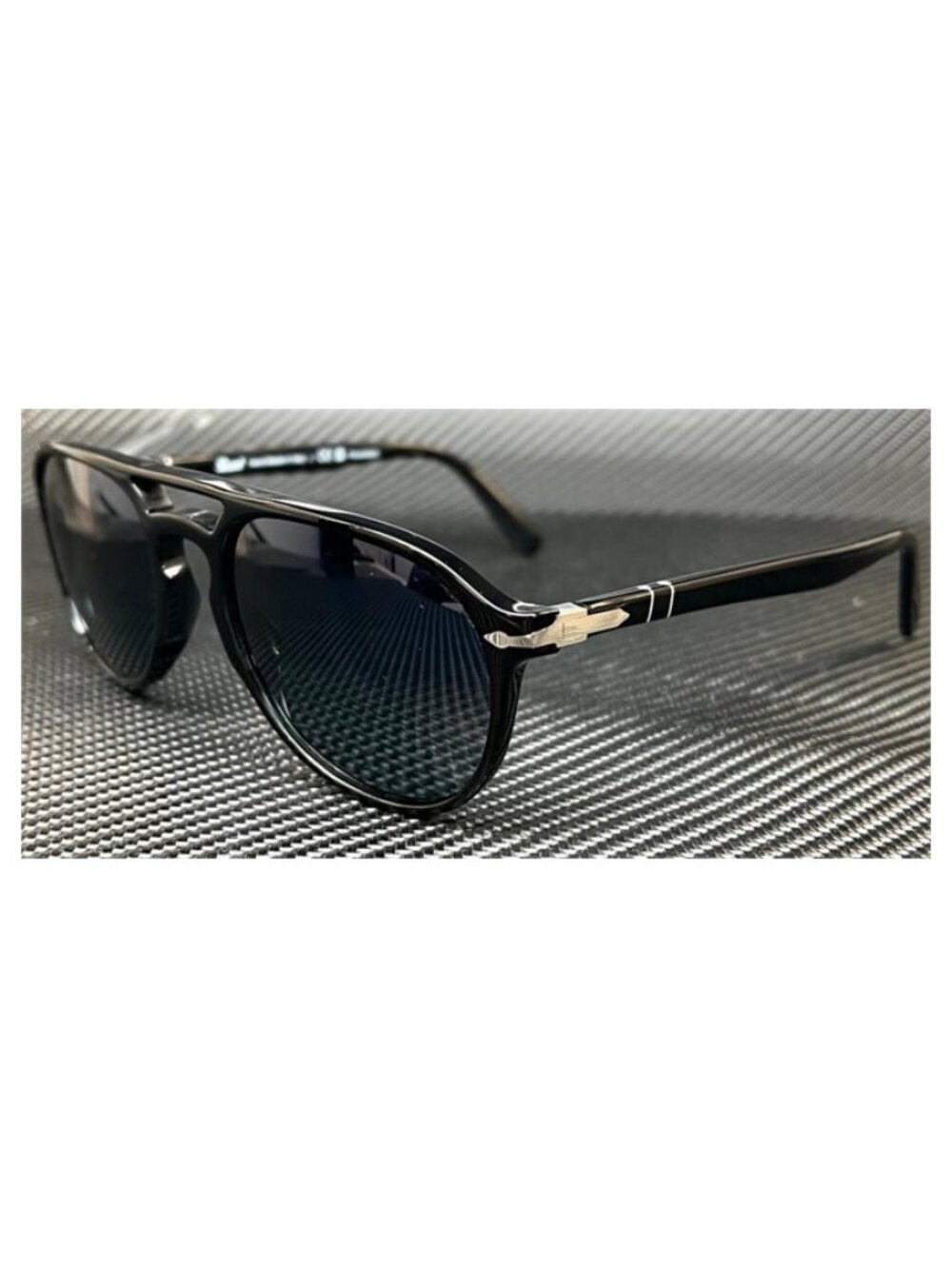 New Persol Men Black Sunglasses 55-20-145